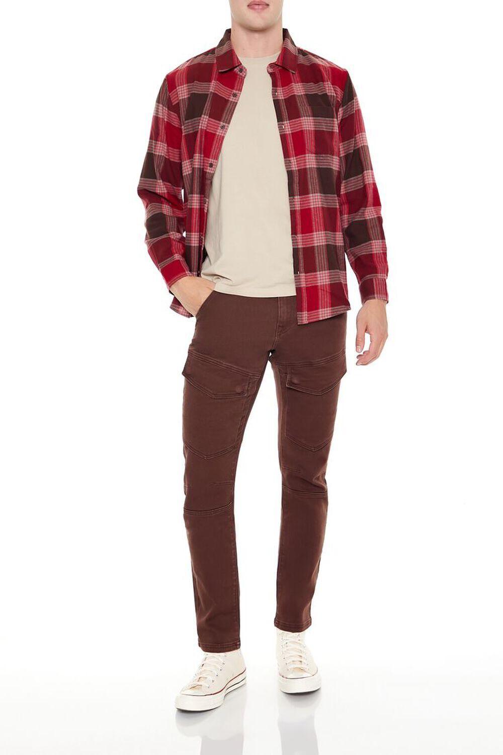 Mid-Rise Skinny Cargo Jeans | Forever 21 Product Image