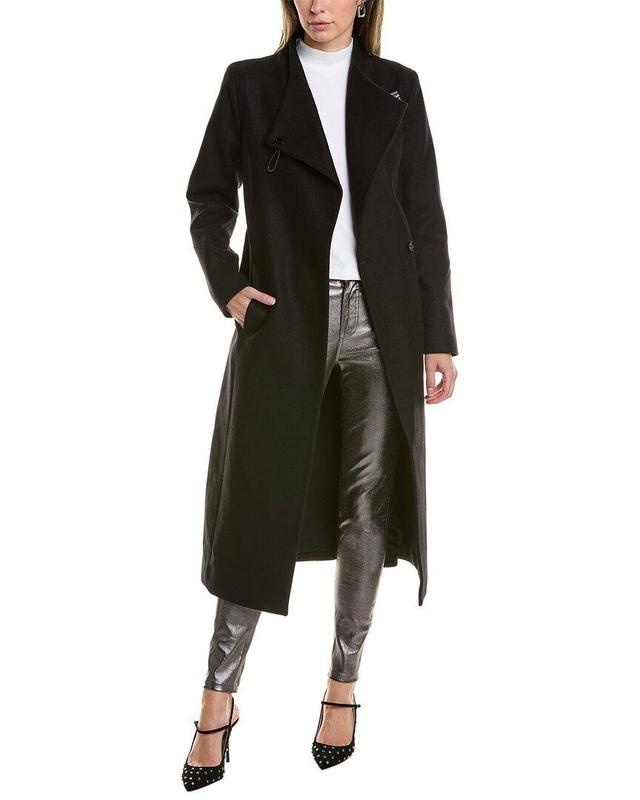 Riley Wool-blend Coat In Black Product Image