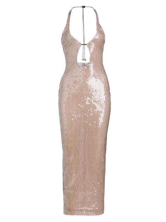 Womens Sola Sequined Midi-Dress Product Image