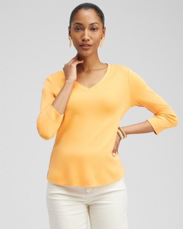 Chico's Women's Everyday 3/4 Sleeve T-Shirt Product Image