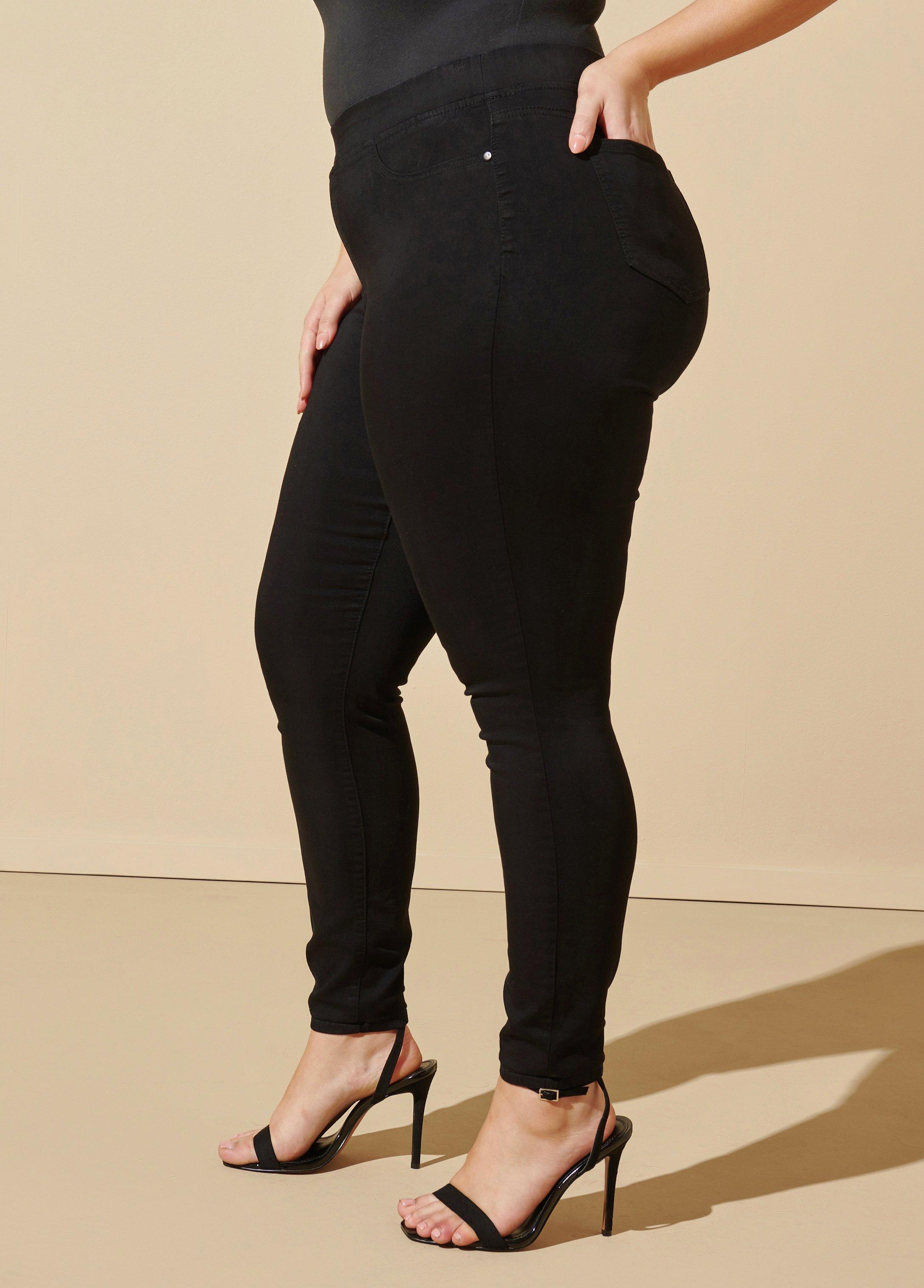 Black Iconic Pull On Jegging Product Image