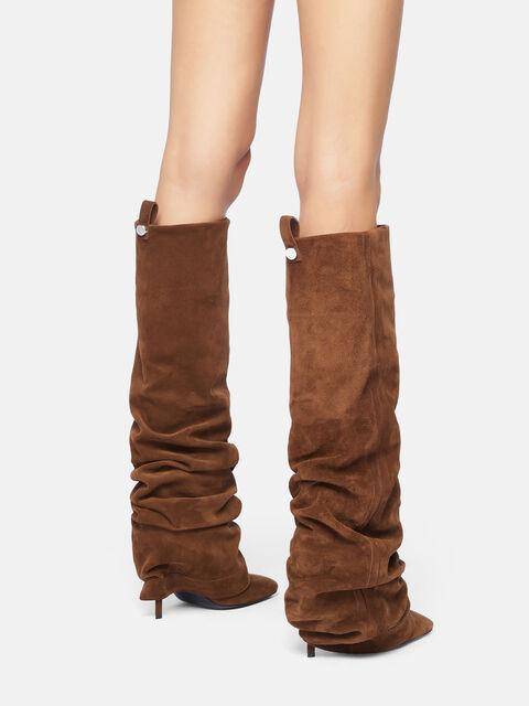 ''Rea'' brown tube boot Product Image