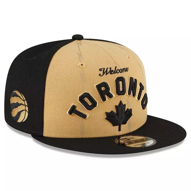 Mens New Era Gold Toronto Raptors 2023/24 City Edition 9FIFTY Snapback Adjustable Hat - Gold Product Image