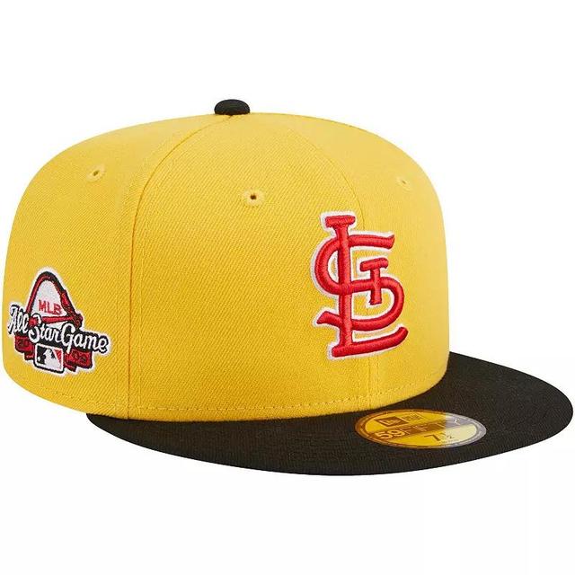 Mens New Era /Black St. Louis Cardinals Grilled 59FIFTY Fitted Hat Product Image