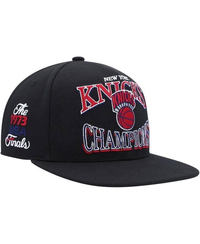 Mens Mitchell & Ness Black New York Knicks Hardwood Classics Soul Champions Era Diamond Snapback Hat Product Image