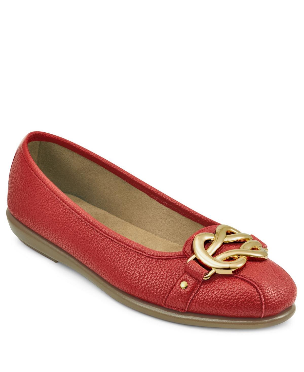 Aerosoles Big Bet Womens Suede Ballet Flats Product Image