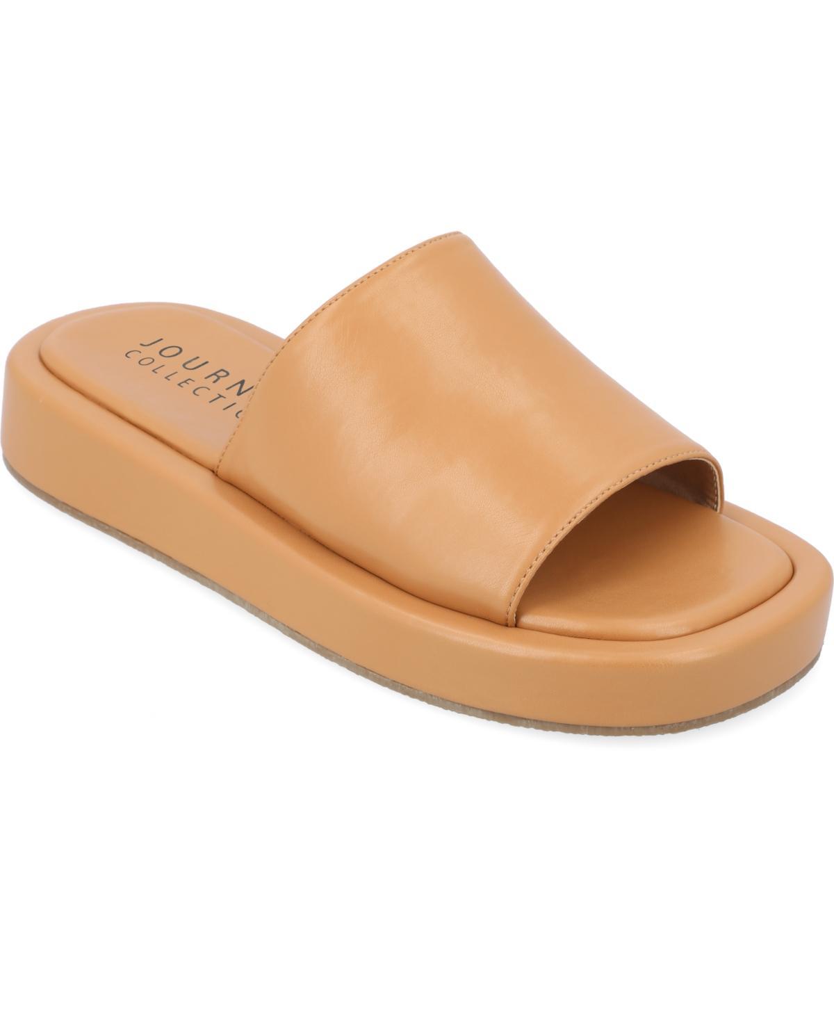 Journee Collection Womens Denrie Platform Slip-On Sandals Product Image