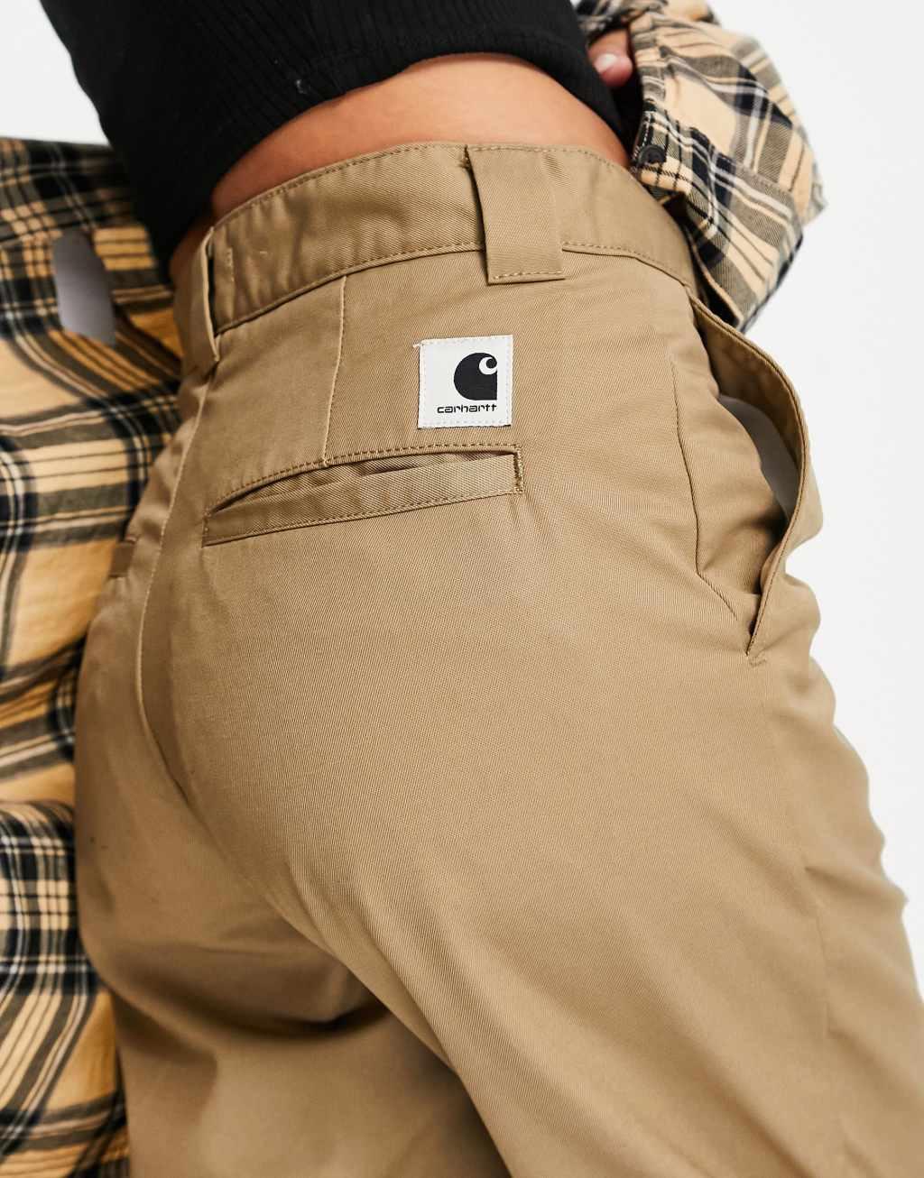 Carhartt WIP relaxed chino pants in stone Product Image