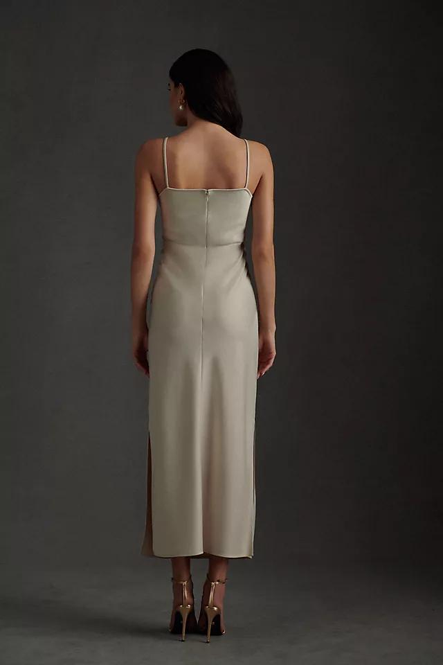 BHLDN Cali Satin Cowl-Neck Midi Slip Dress Product Image