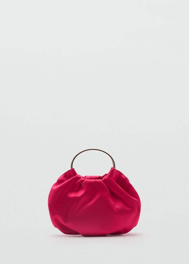 MANGO - Satin metal ring bag - One size - Women Product Image