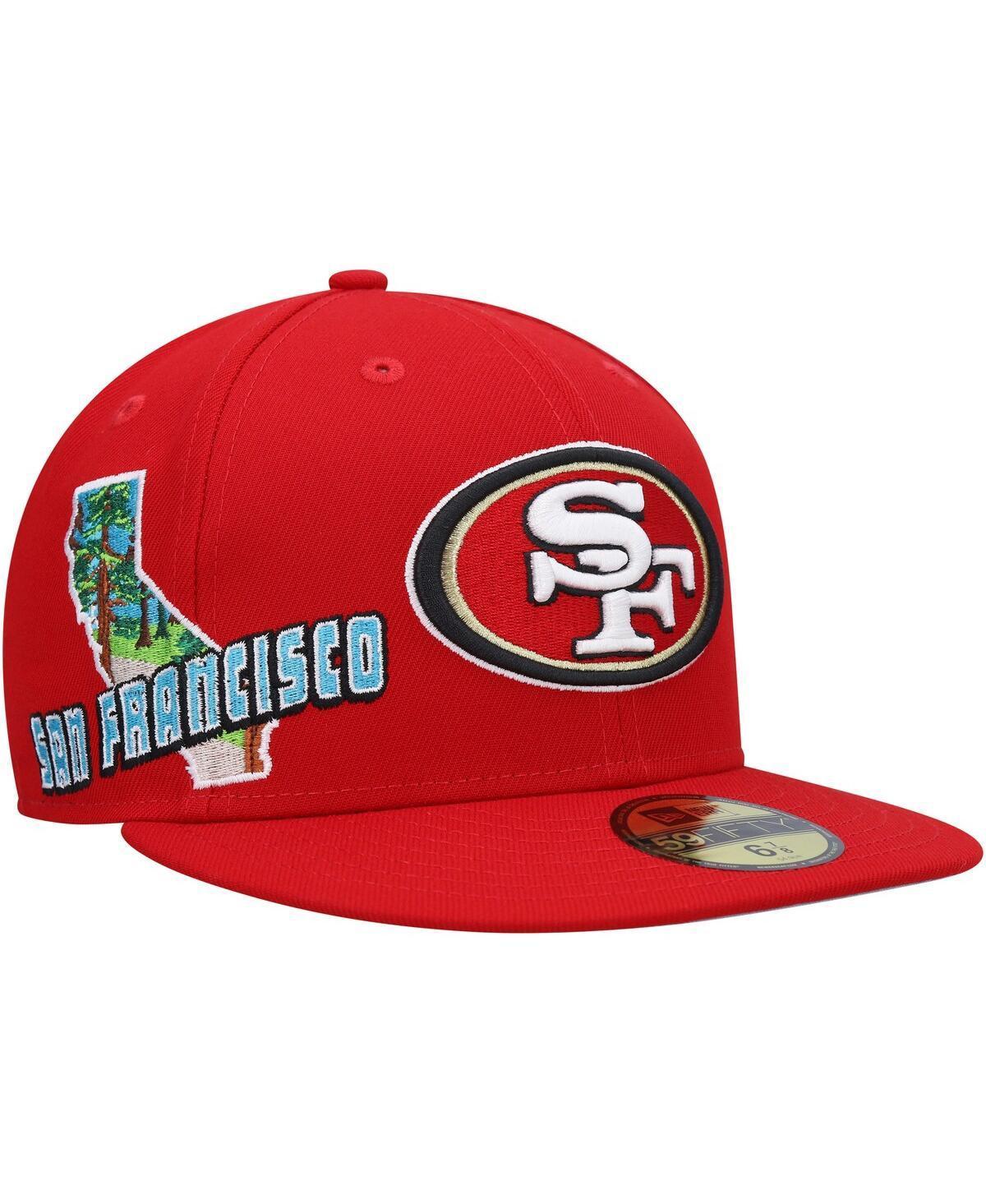 Mens New Era Scarlet San Francisco 49ers Stateview 59FIFTY Fitted Hat Product Image