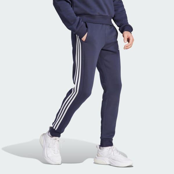 Essentials Fleece 3-Stripes Tapered Cuff Pants Product Image