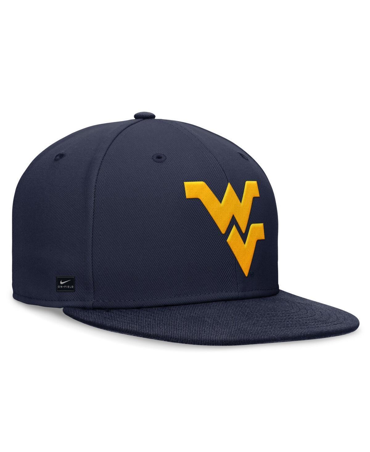 Nike Mens Navy West Virginia Mountaineers On-Field Pro Fitted Hat Product Image