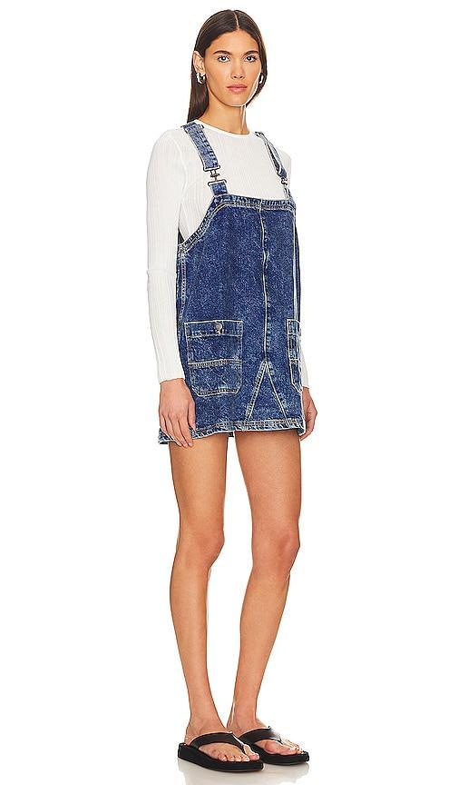 Free People Overall Square Neck Sleeveless Front Pocket Mini Dress Product Image