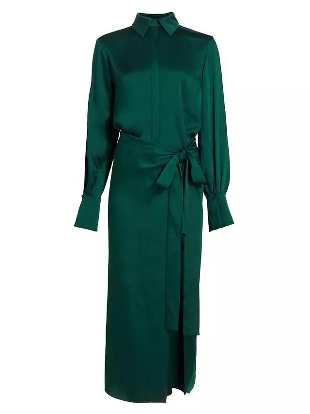 Samba Draped Midi-Shirtdress Product Image