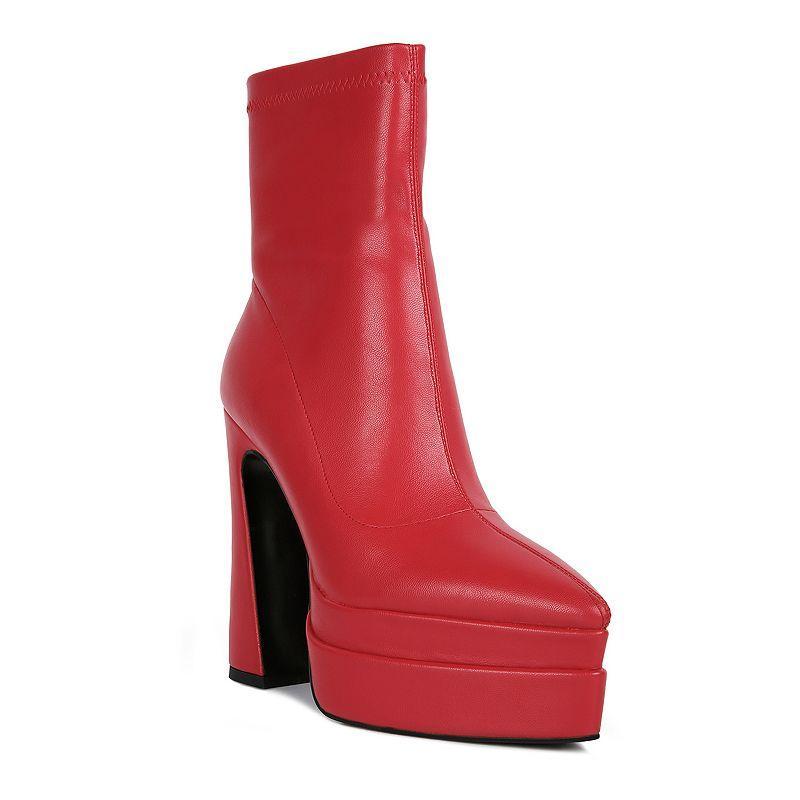 London Rag Dextra Womens High Heel Ankle Boots Product Image