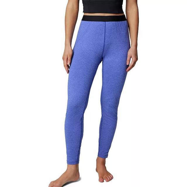 Womens Columbia Omni-Heat Lightweight Base Layer Leggings Clematis Blue Grey Product Image