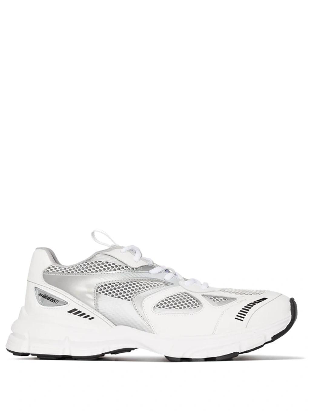 AXEL ARIGATO Marathon Sneakers In White Silver Product Image