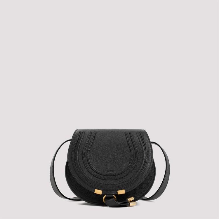 Black Marcie Small Saddle Bag Product Image