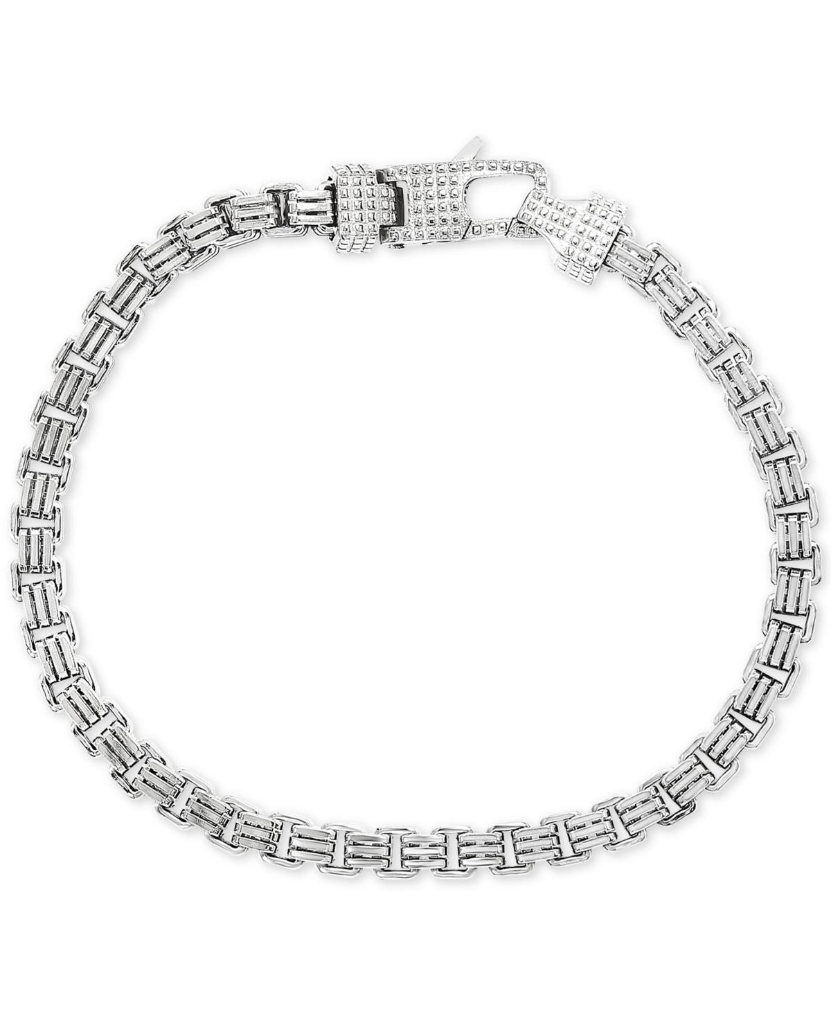 Effy Mens Box Link Chain Bracelet in Sterling Silver Product Image