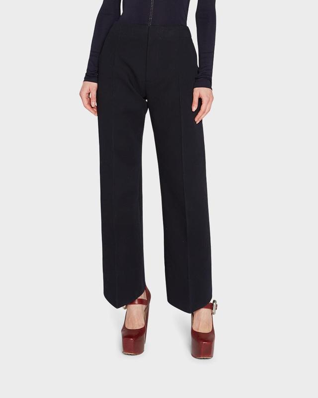 Womens Canvas Flat-Front Trousers Product Image