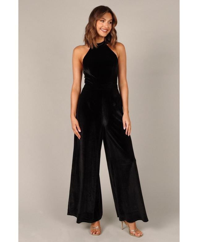 Womens Aria Velvet Jumpsuit Product Image