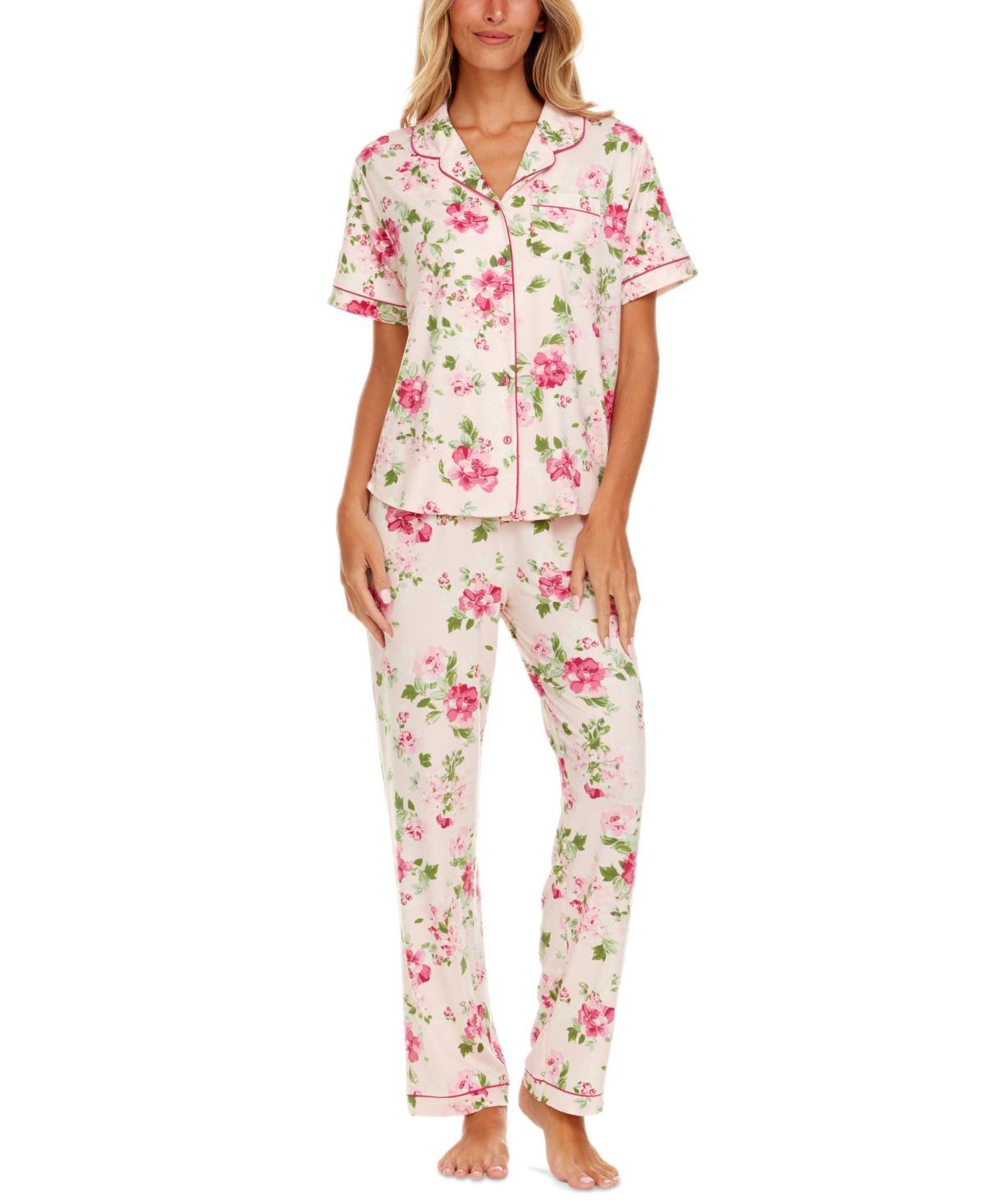 Flora by Flora Nikrooz Womens 2-Pc. Gabriella Printed Pajamas Set Product Image