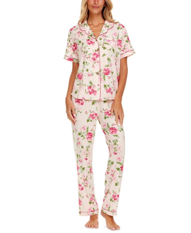 Flora by Flora Nikrooz Womens 2-Pc. Gabriella Printed Pajamas Set Product Image