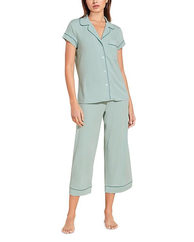 Eberjey Gisele Jersey Knit Crop Pajamas Product Image