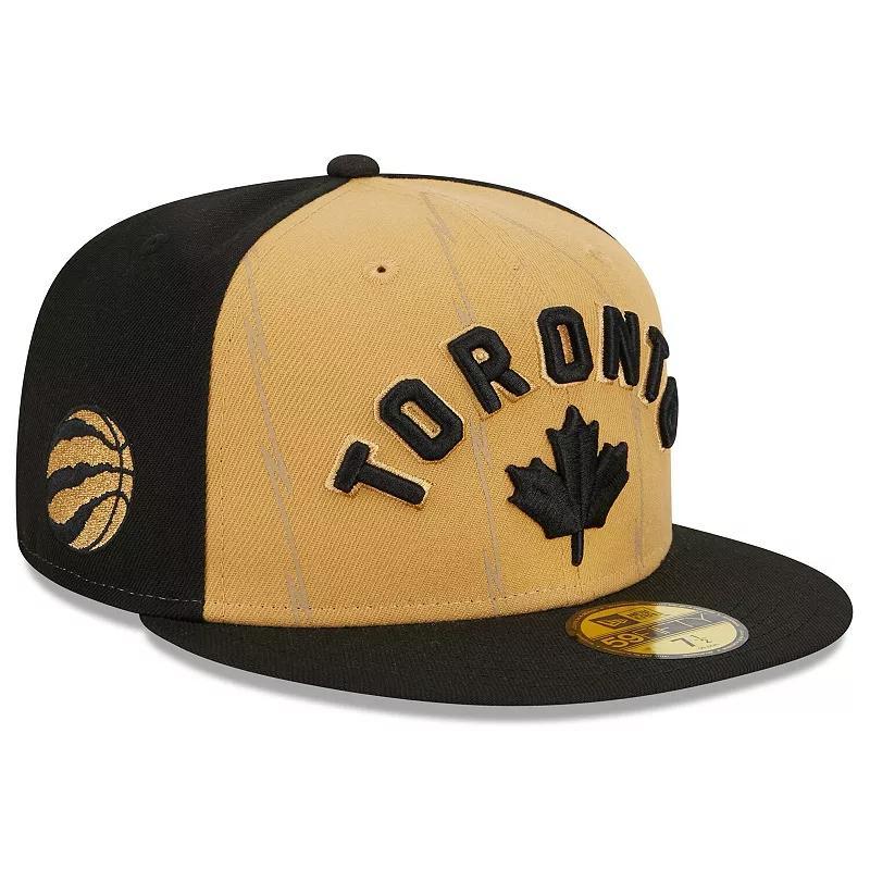 Mens New Era Gold/Black Toronto Raptors 2023/24 City Edition 59FIFTY Fitted Hat Product Image