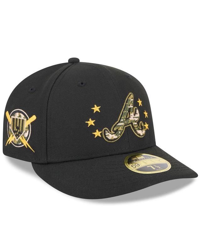 New Era Mens Black Atlanta Braves 2024 Armed Forces Day Low Profile 59FIFTY Fitted Hat Product Image