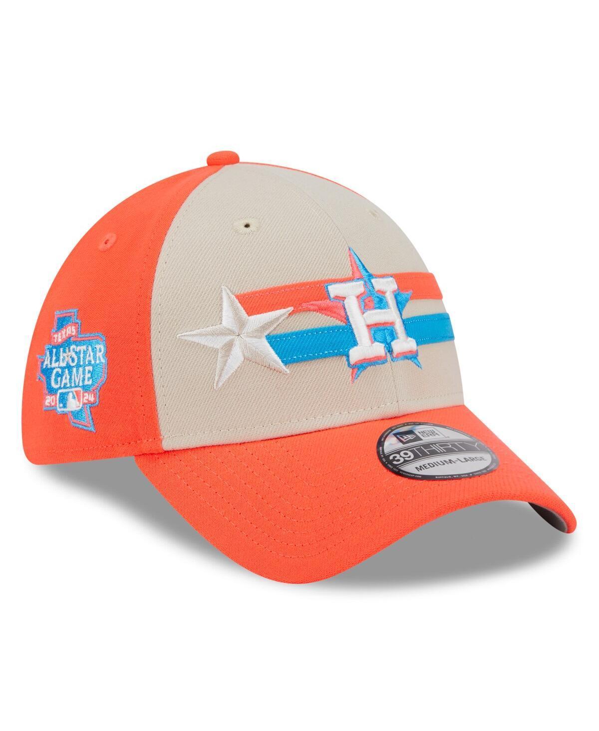 New Era Mens Cream Houston Astros 2024 Mlb All-Star Game 39THIRTY Flex Hat Product Image