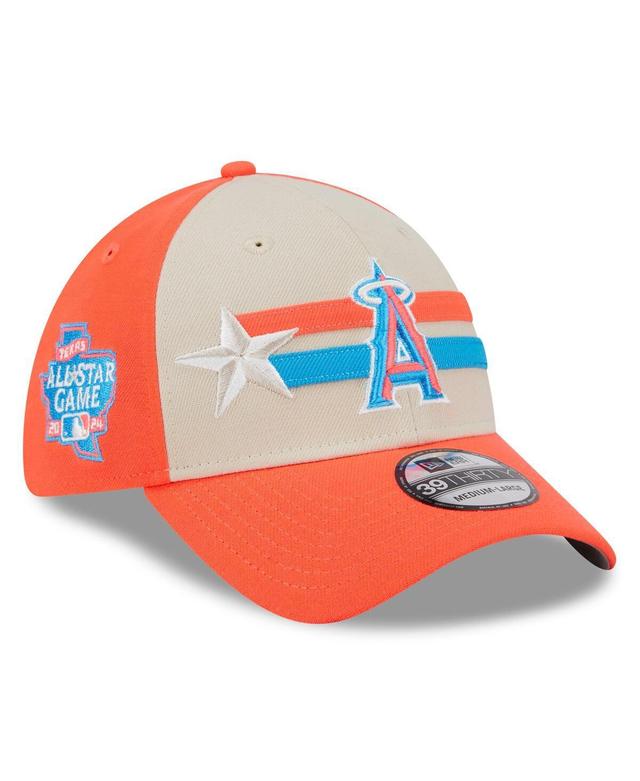 Mens New Era Cream Los Angeles Angels 2024 MLB All-Star Game 39THIRTY Flex Hat Product Image