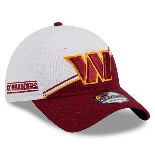 Mens New Era White/Burgundy Washington Commanders 2023 Sideline 9TWENTY Adjustable Hat Product Image