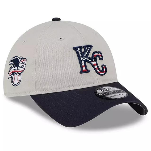 Mens New Era Khaki/Black Kansas City Royals 2024 Fourth of July 9TWENTY Adjustable Hat Product Image