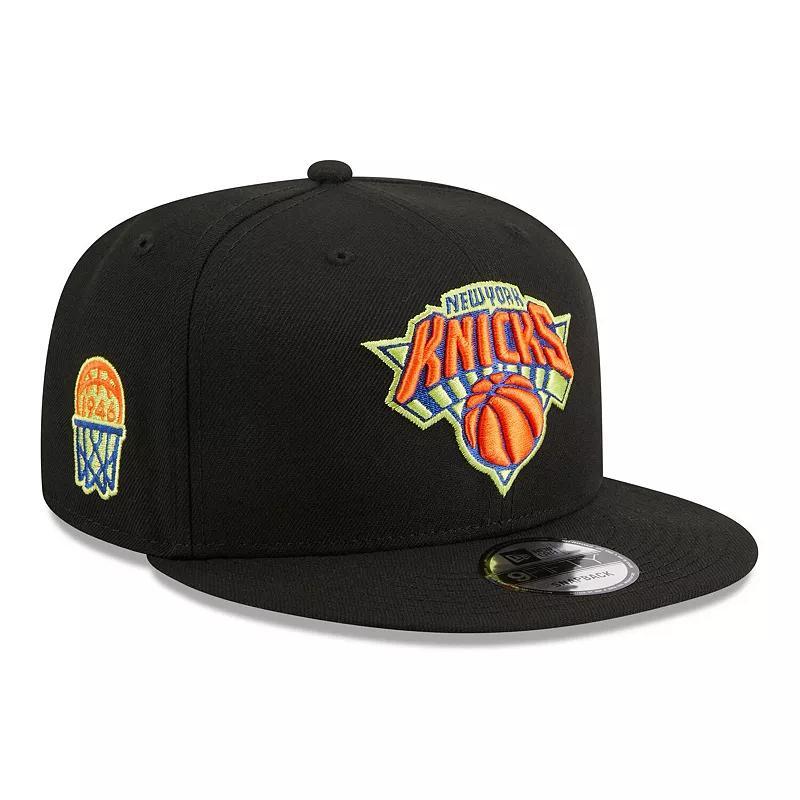 Mens New Era New York Knicks Neon Pop 9FIFTY Snapback Hat Product Image