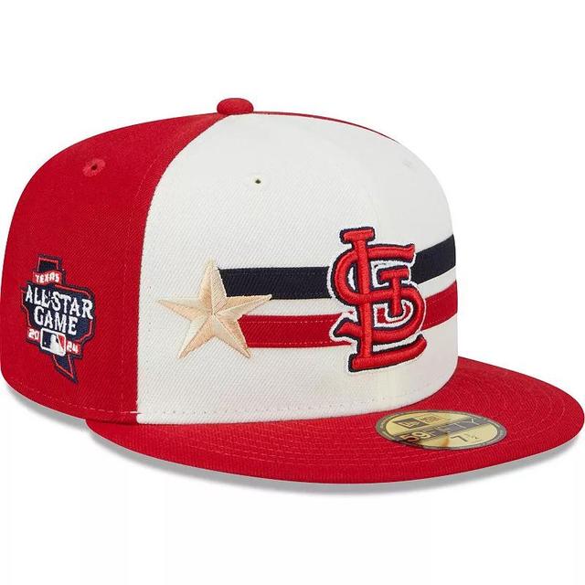 Mens New Era Cream/Red St. Louis Cardinals 2024 MLB All-Star Game Workout 59FIFTY Fitted Hat Product Image