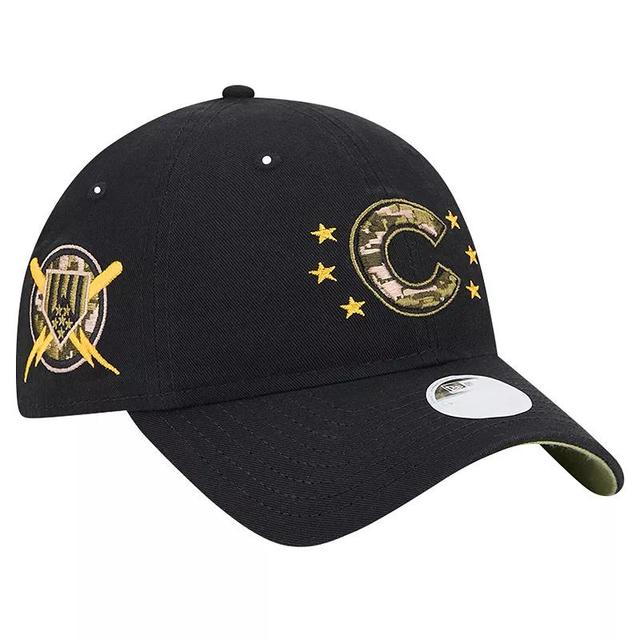 New Era Womens Black Chicago Cubs 2024-Armed Forces Day 9TWENTY Adjustable Hat Product Image