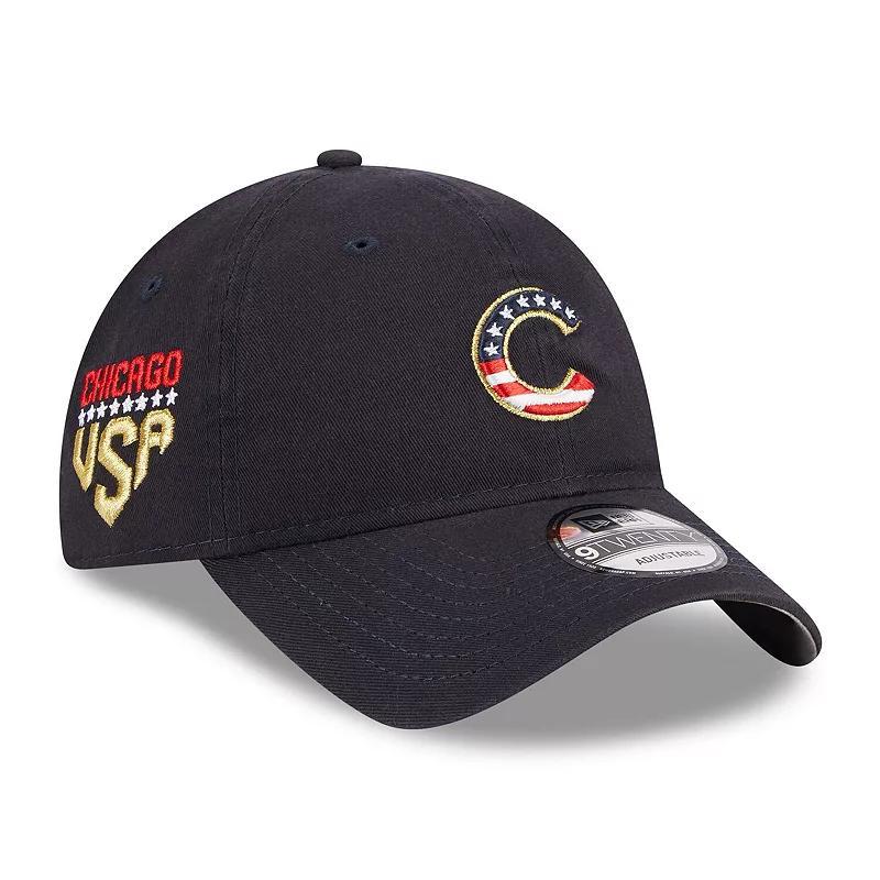 Mens New Era Chicago Cubs 2023 Fourth of July 9TWENTY Adjustable Hat, Blue Product Image