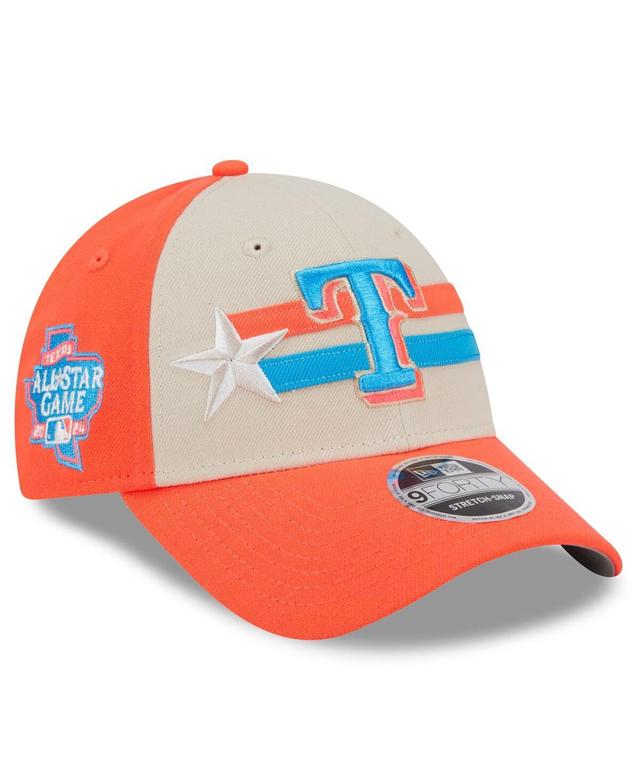 New Era Mens Cream Texas Rangers 2024 Mlb All-Star Game 9FORTY Adjustable Hat Product Image