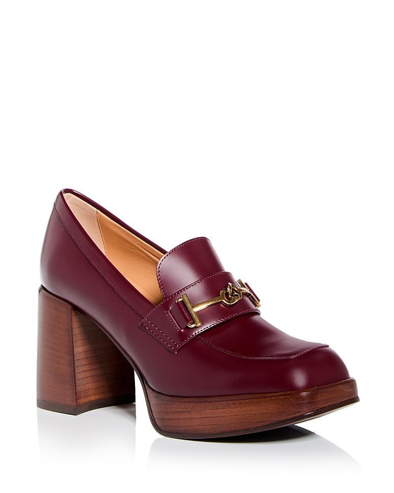 Tods Womens Block Heel Platform Pumps Product Image