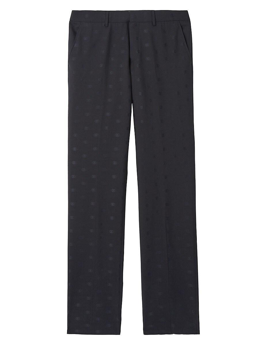 Burberry Mens Classic Wool Trousers - Blue Product Image