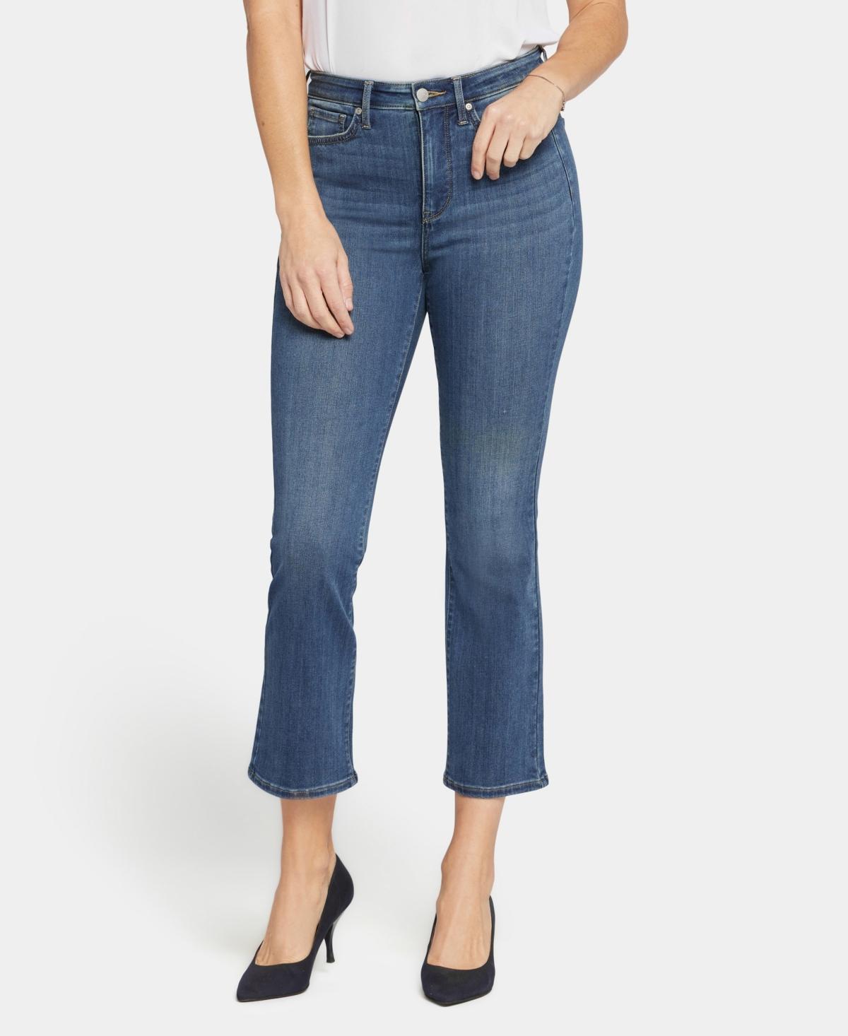 NYDJ High Rise Slim Cropped Flared Stretch Denim Jeans Product Image