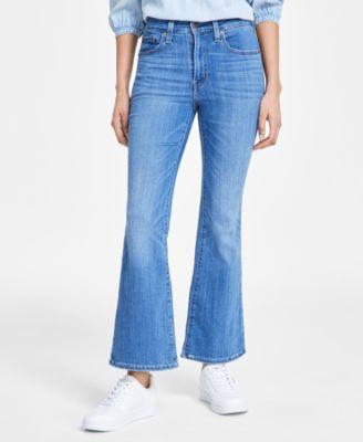 Levis Womens 726 High Rise Slim Fit Flare Jeans Product Image