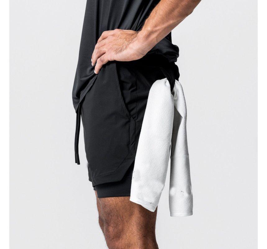 Drawstring Waist Sweat Shorts Product Image