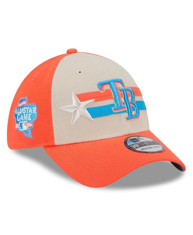 Mens New Era Cream Tampa Bay Rays 2024 MLB All-Star Game 39THIRTY Flex Hat Product Image