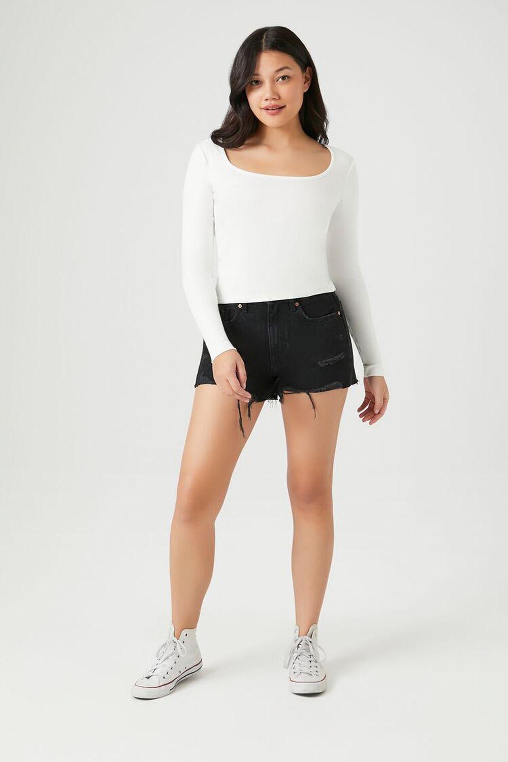 Retro High-Rise Denim Shorts | Forever 21 Product Image