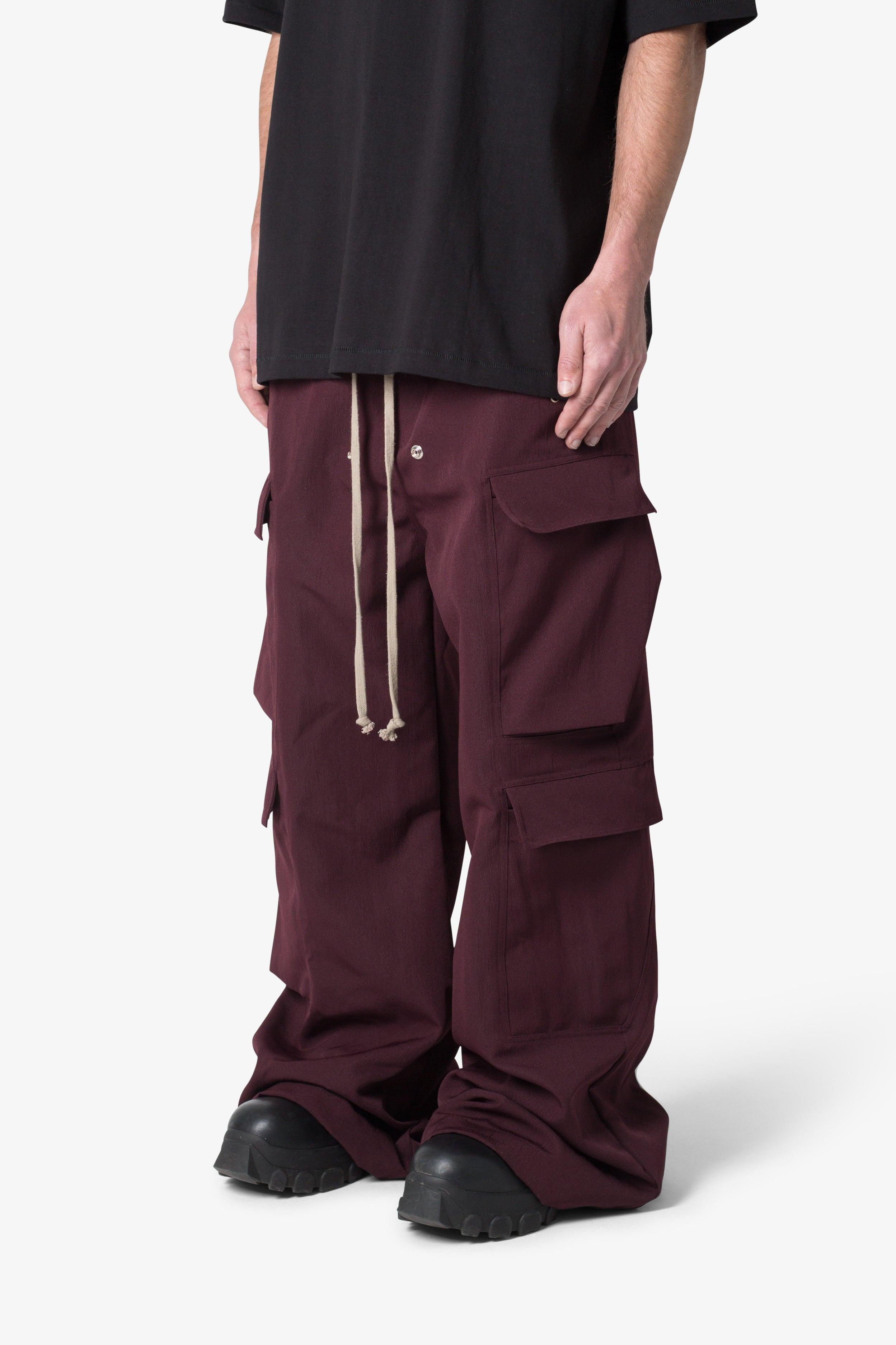 Rave Double Cargo Pants - Plum Product Image