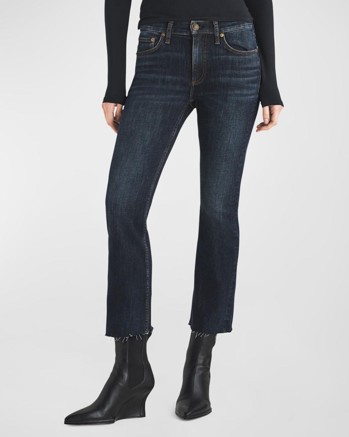 Womens Peyton Mid-Rise Ankle Bootcut Jeans product image