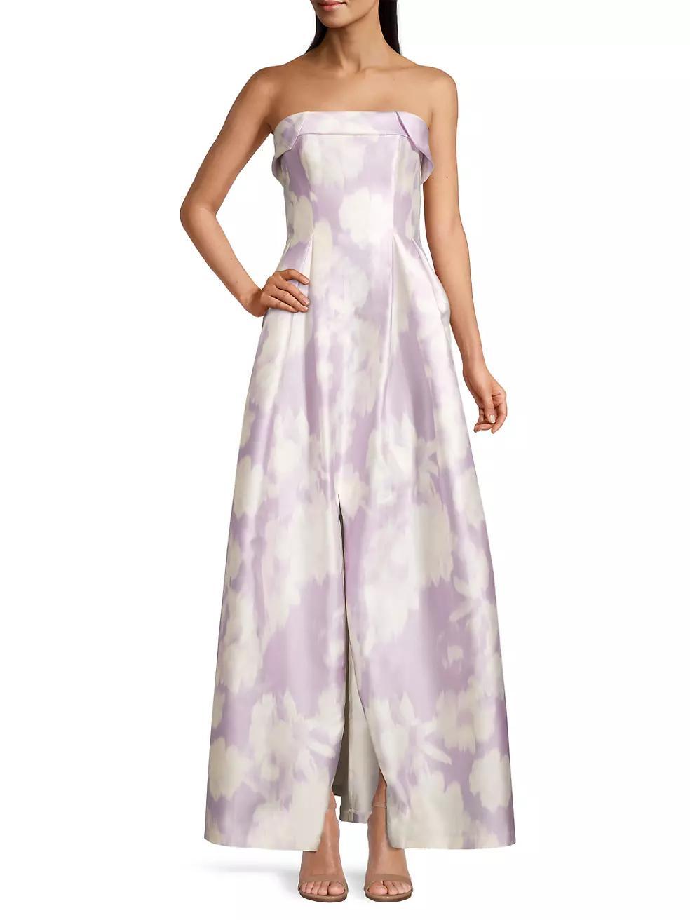 Brielle Fold-Over Satin Gown Product Image